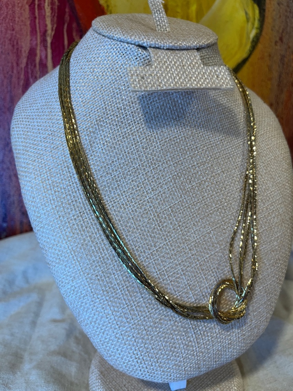 🌈 3/$10 Multi-Strand Knot Necklace in Gold - Women Jewelry